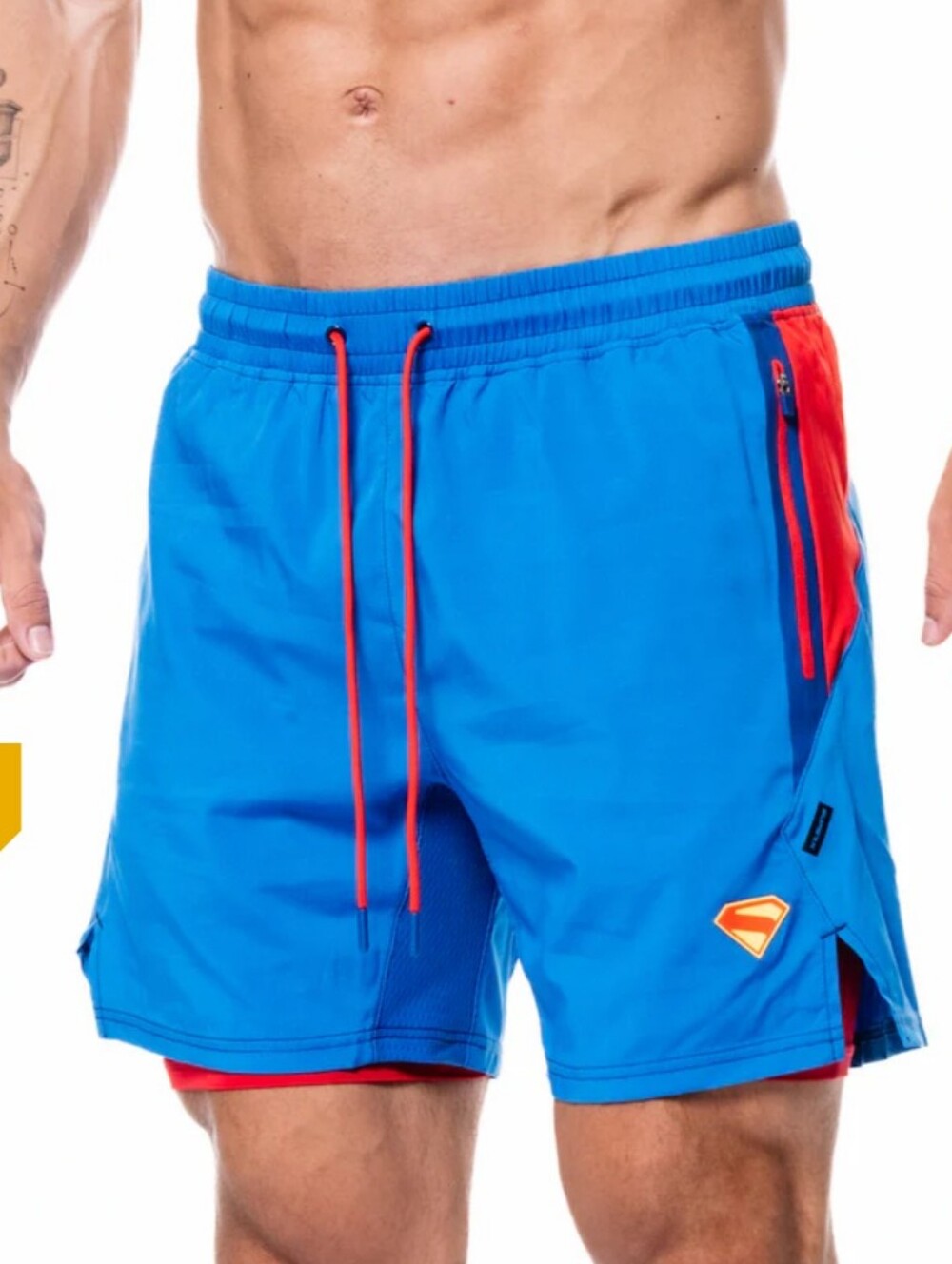 DC COMIC X SuperX SUPERMAN Performance 7" Shorts w/Liner